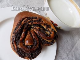 Плюшки с маком из дрожжевого теста