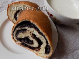 Маковий рулет, завиванець з маком