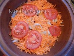 Рыба тушеная с луком и морковью