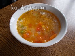 Суп с фрикадельками и рисом по-колумбийски
