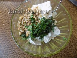 Закуска из ветчины с сырной начинкой