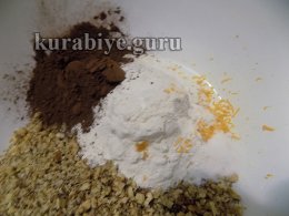 Шоколадно-апельсиновый кекс с орехами