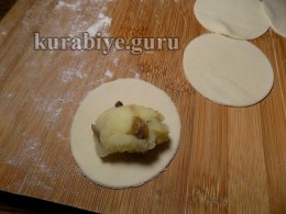 Постные вареники с картофелем и грибами