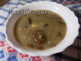 Постная грибная юшка