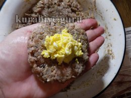 Гречаники с яично-сырной начинкой