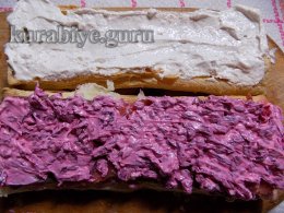  Закусочный торт с копчёной сёмгой и икорным кремом