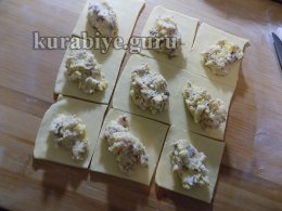 Пирожки закусочные с копчёной рыбой