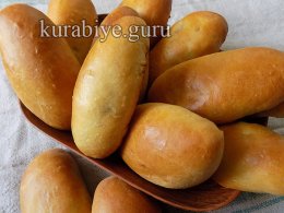Пирожки с мясом и рисом из дрожжевого теста на кефире