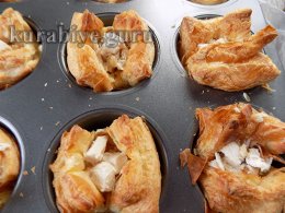 Закусочные корзинки с курицей и клюквенным джемом