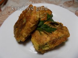 Баклажаны в кляре с творожной начинкой