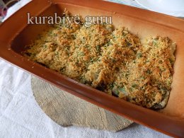 Минтай запечённый под сырно-чесночной шубкой