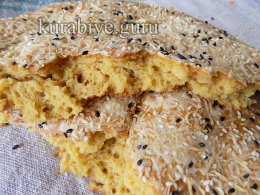 Лепёшка с сыром к завтраку