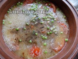 Рис с морепродуктами и овощами