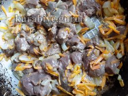 Картофель с печенью, запеченные в духовке