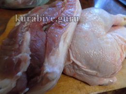 Рийет из курицы с карамелизированными сливами