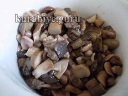 Картопляна запіканка з лісовими грибами у духовці