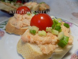 Рийет из копчёного лосося с хреном 