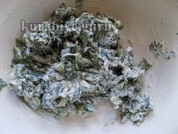 Пирожки со шпинатно-сырной начинкой 