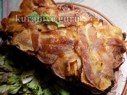 Мясной хлеб с беконом 