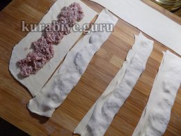 Штрудели Мясные розочки 