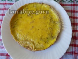 Омлет с шампиньонами и овощами