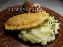 Картофельное пюре с плавленым сыром 