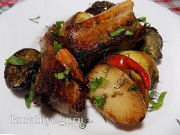 Свинина тушеная с овощами