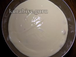 Йогуртовый пирог с малиновым кули 