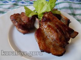 Свиные рёбрышки в ананасово-имбирном маринаде