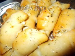 Рогалики с творожно-сырной начинкой 
