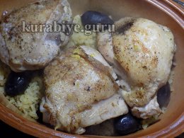 Курица с булгуром по-гречески