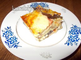 Баклажанная запеканка с сыром