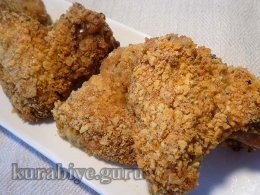 Куриные крылышки в чипсах 