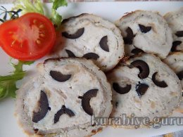 Мясной рулет из свинины с начинкой