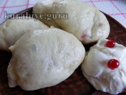 Вареники на пару з порічками