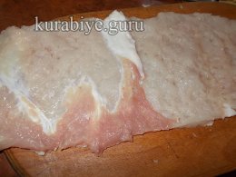 Мясной рулет из свинины с начинкой