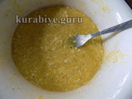 Запечённый омлет с творогом и грибами
