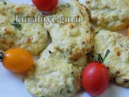 Куриные оладьи с кабачком 