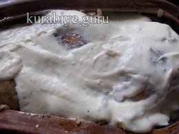 Жаркое в горшочках с курицей и грибами