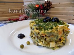 Салат языческий с маслинами