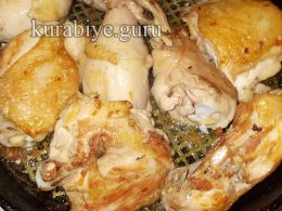 Острая курица тушеная с грибами и перцем