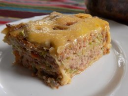 Запіканка з кабачків з фаршем 