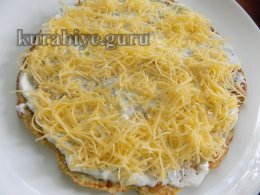 Кабачковий торт із сирною начинкою