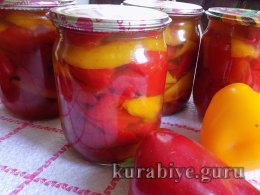 Перець маринований з медом на зиму