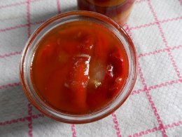Запечений перець з часником на зиму
