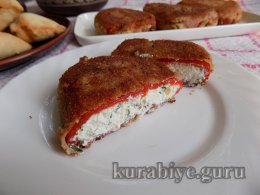 Фарширований сиром перець - чушка бурек