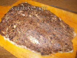 Рольмопс из сельди с черносливом и орехами
