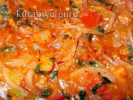 Жареная печень с томатным соусом