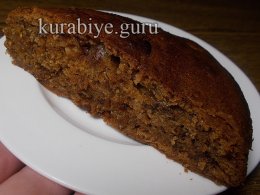 Банановый пирог с ириской 