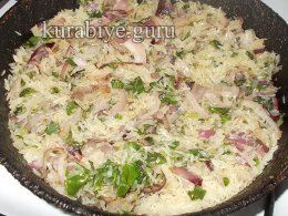 Запечённая курица с томатным рисом